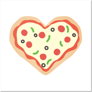 Pizza Heart Posters and Art